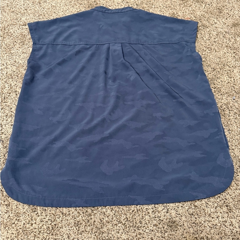 Gray Camouflage Short Sleeve Scrub Shirt